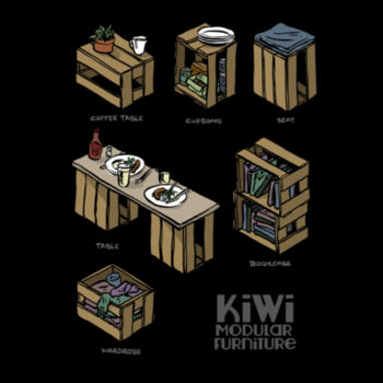 Kiwi Modular Furniture - Mens Basic Tee Design