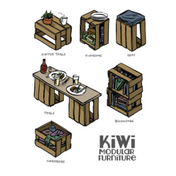 Kiwi Modular Furniture - Womens Sunday Singlet Design