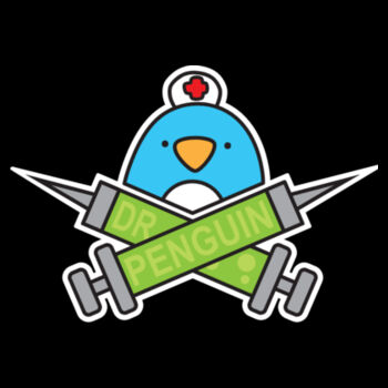 Dr Penguin - Black - C-Force Kids Unisex Classic Tee Design