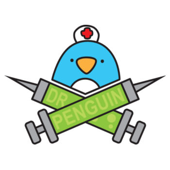 Dr Penguin - White - C-Force Kids Unisex Classic Tee Design