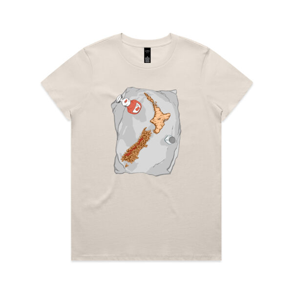 One Fish and a Scoop - AS Colour Womens Maple Tee Thumbnail