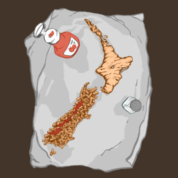 One Fish and a Scoop - AS Colour Mens Block T shirt Design